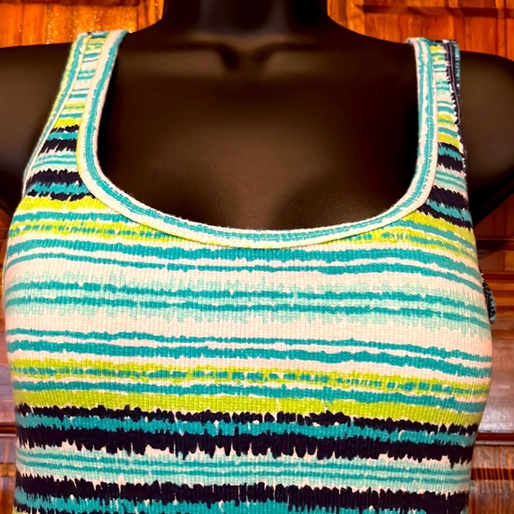 NWOT Extra Long Striped Cotton Tank - Picture 3 of 5